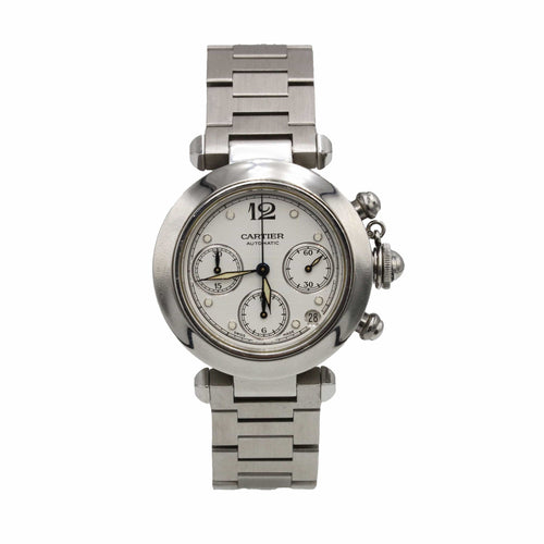 Montre Montre Acier Pasha C Chronograph - CARTIER 58 Facettes 250138R