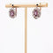 Boucles d'oreilles Boucles d'oreilles anciennes marguerites saphirs roses et diamants 58 Facettes 24-287