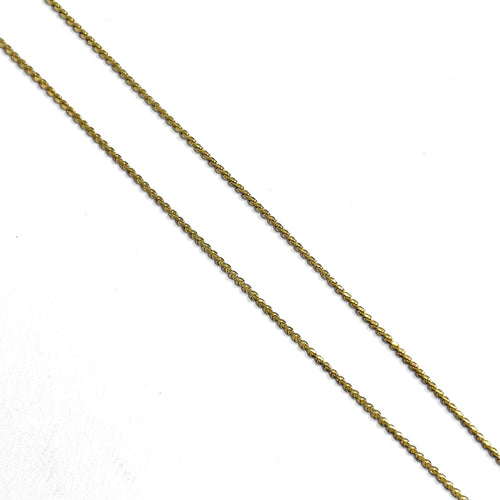 Collier Chaîne fine maille plate en or jaune 18k 58 Facettes REF2564-332