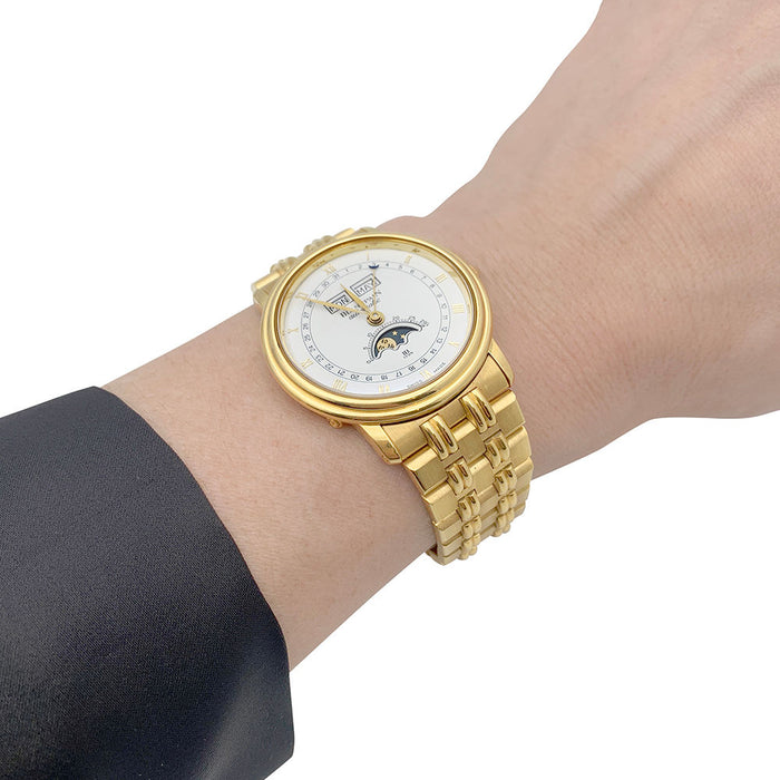 Blancpain “Villeret Moonphase” geelgouden horloge.