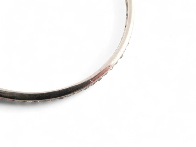 Bracelet bracelet jonc serti complet 78 diamants 3.8ct platine 850 25.3gr 58 Facettes 268460