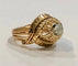 Bague 53 Bague tourbillon ancienne or jaune et diamant 58 Facettes