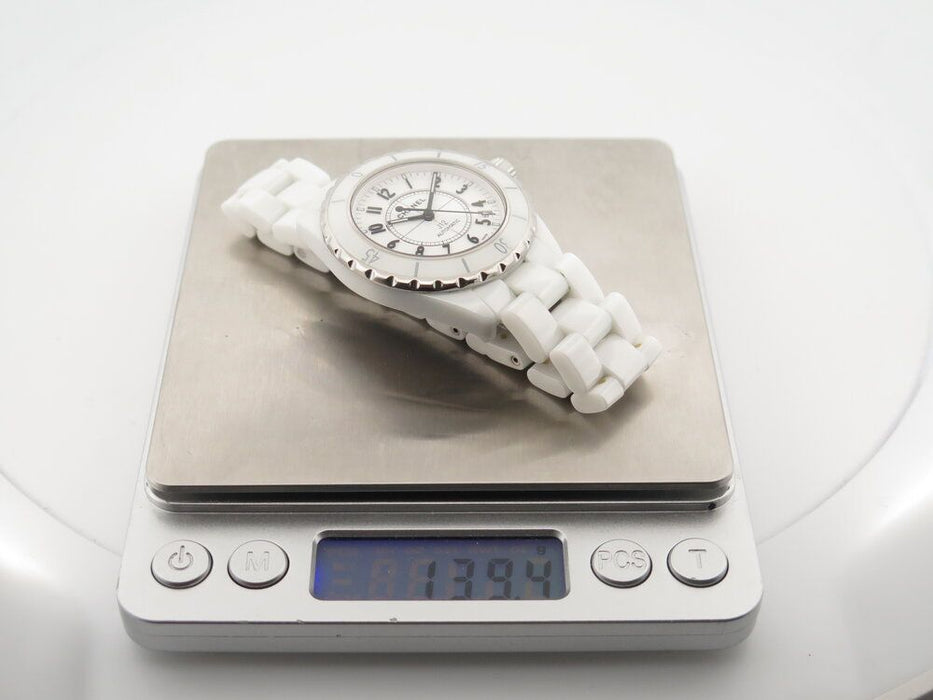 horloge CHANEL j12 38 mm wit keramiek automatisch