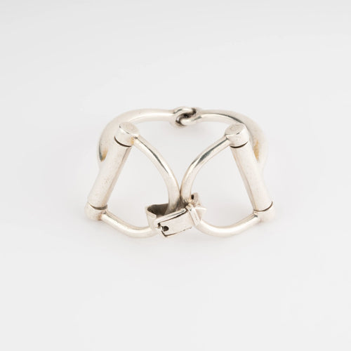 Bracelet Bracelet de la maison Hermès en argent 58 Facettes 1