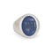 52 Tiffany & Co - Vintage Platinum  Crest Ring Lapis Lazuli 58 Facettes G14212