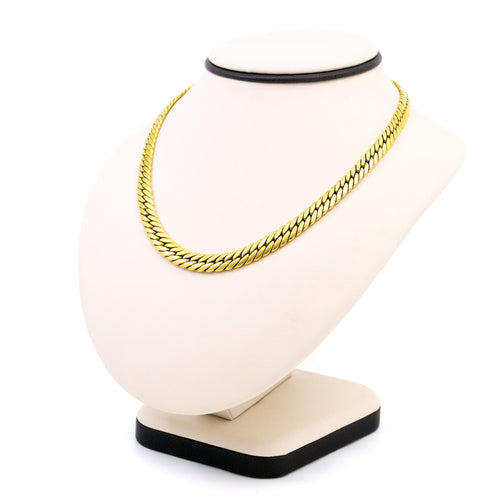 Collier Collier à maillons gourmette en or jaune 18 carats 58 Facettes D393BBE13153441694EB801848C96BF9