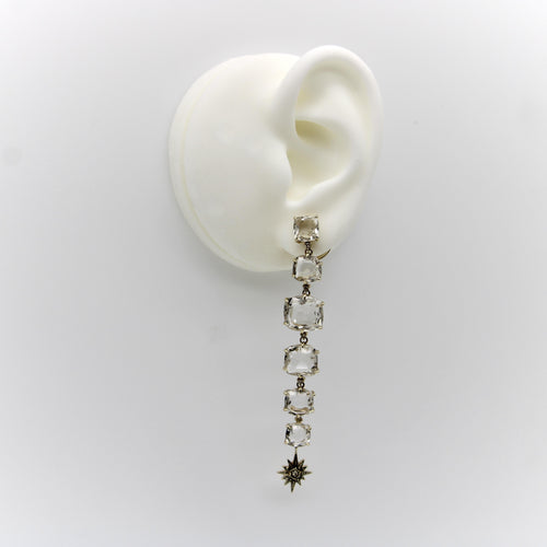 Boucles d'oreilles Boucles d'oreilles pendantes H. Stern en or 18 carats, quartz clair de lune et diamants 58 Facettes A2005X