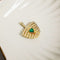 Gold pendant adorned with emeralds and diamonds – an exquisite beauty 