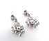 Boucles d'oreilles Boucles d'oreilles en platine avec diamants 58 Facettes