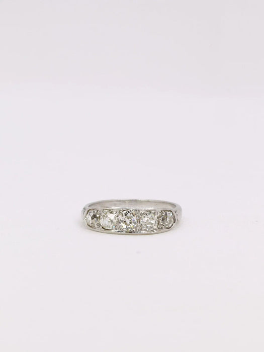 anillo de liga diamantes talla antigua