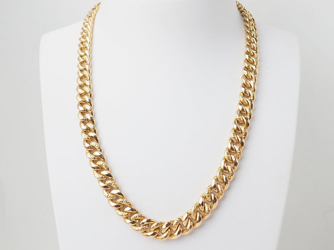 Collier Collier maille américaine en or jaune 58 Facettes 33476