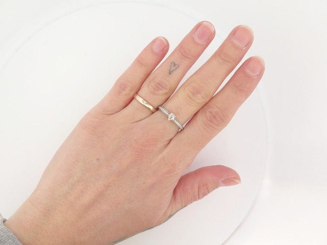 Bague 54 bague CHAUMET triomphe josephine eclat d'eternite platine 58 Facettes 259901