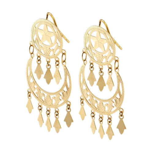 Boucles d'oreilles Boucles d'oreilles pendantes gitane 58 Facettes 35800