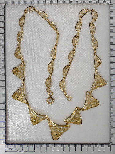 Collier Une cascade de nœuds : collier victorien en or et perles 58 Facettes 24086-0039