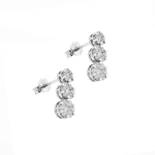 Boucles d'oreilles Boucles d'oreilles pendantes diamants 58 Facettes 28949