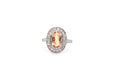 Bague 54 Bague topaze 2,24cts et diamants en platine 58 Facettes 26066