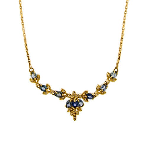 Collier Collier diamant et saphir 58 Facettes 37413