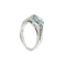 Bague Bague avec aigue-marine et diamants 58 Facettes 32455