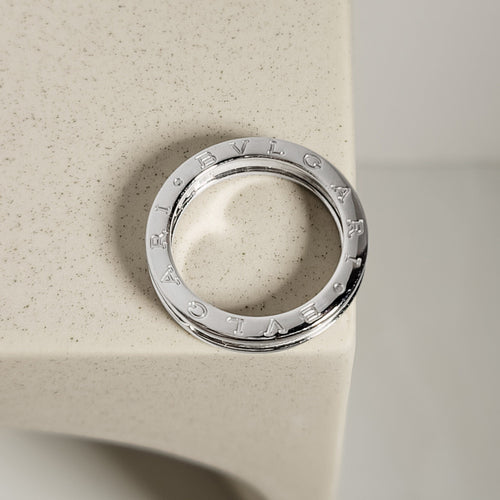 Bague 59 Bague B-Zero 1 en or blanc BULGARI 58 Facettes 2744