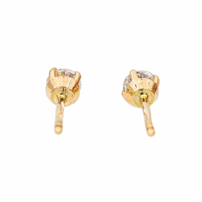 Boucles d'oreilles Boucles d'oreilles Puces Or jaune Diamant 58 Facettes 2700158CN