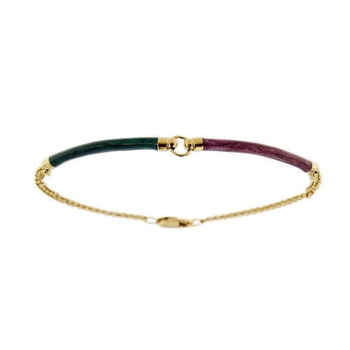 Armband met geëmailleerde segmenten 