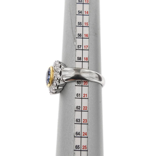 Bague 60 Bague Marguerite saphir et diamants 58 Facettes 30270