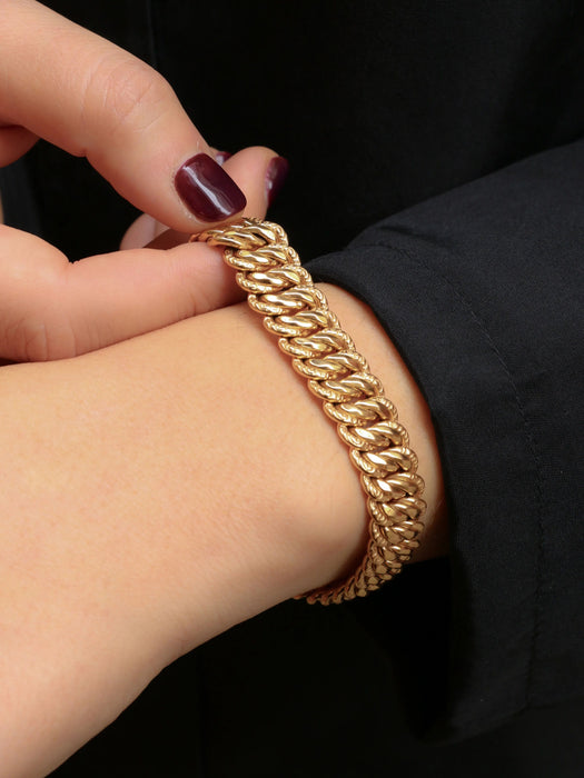 Bracelet Bracelet maille américaine or jaune 58 Facettes 1074.4