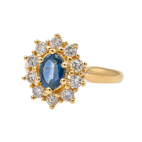 Bague 54 Bague Pompadour Or jaune Saphir 58 Facettes 3029098CN