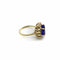 Bague 54 Bague en or tanzanite et halo de diamants par LeVian 58 Facettes