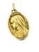 Pendentif Pendentif Français Art Nouveau Vierge Marie en Or Jaune signé par Emile Dropsy 58 Facettes