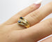Bague 54 Bague ancienne or jaune, saphirs et diamants 58 Facettes