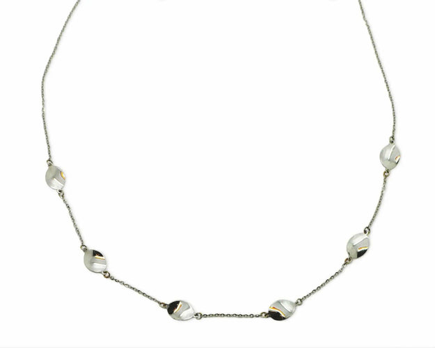 Collier Collier en or blanc, poids 3,4 g 58 Facettes 7907