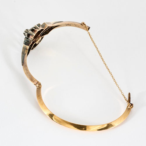 Bracelet Bracelet Napoléon III or rose doublé d'argent, diamants 58 Facettes LIS1795