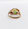 Bague 47.5 Bague art nouveau or 14k tourmaline et monture fleurie (circa 1910) 58 Facettes A06116