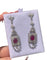 Boucles d'oreilles Boucles d'oreilles de style Art Déco en platine avec diamants et rubis. 58 Facettes