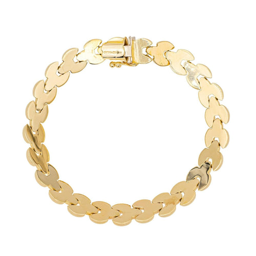 Bracelet Bracelet Maille grain de riz Or jaune 58 Facettes 4553811CN