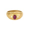 Bague 54 Bague jonc en or jaune, rubis et diamants 58 Facettes AUX1333X2