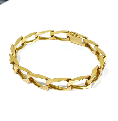 Gourmette Homme En Or Rose 58 Facettes