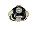 Bague 53.5 Bague or jaune améthyste en cabochon et diamants 58 Facettes