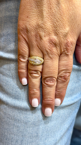 Bague 55 Bague 2 ors et diamants 58 Facettes