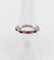 Bague 51 Alliance américaine vintage or blanc 18k diamants et rubis 58 Facettes A06081
