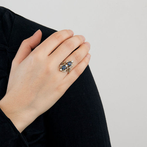 Bague 51.5 Bague Oblongue Saphirs 58 Facettes 3270002