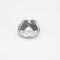 Bague 49.5 Bague jonc or blanc diamants 58 Facettes LP962/13