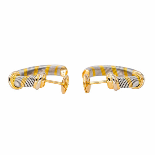 Boucles d'oreilles Cartier Boucles d'oreilles Créoles  Or jaune, Acier 58 Facettes 4478227CN