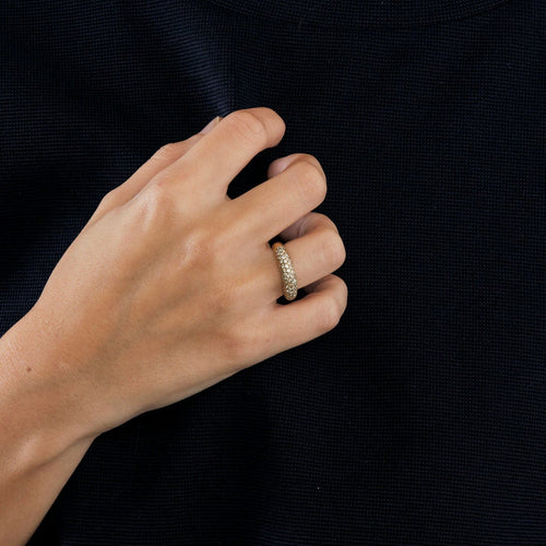 Bague Bague Bande Pavée 58 Facettes LP477