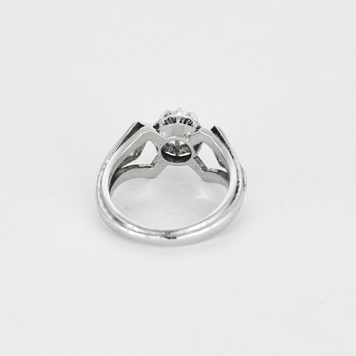 Bague 48 Solitaire en platine et diamant 58 Facettes LP1232/12