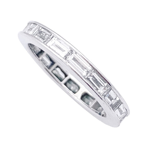 Bague 51 Alliance platine et diamants. 58 Facettes 33379