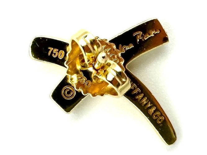 Boucles d'oreilles TIFFANY & CO. Collection "Paloma's graffiti", boucles d'oreilles or jaune 18K 58 Facettes