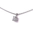 Collier Collier solitaire diamant or blanc 58 Facettes Pend.Dt-FA.27