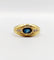 Bague 53 Bague jonc vintage or jaune, saphir et diamants 58 Facettes A06062